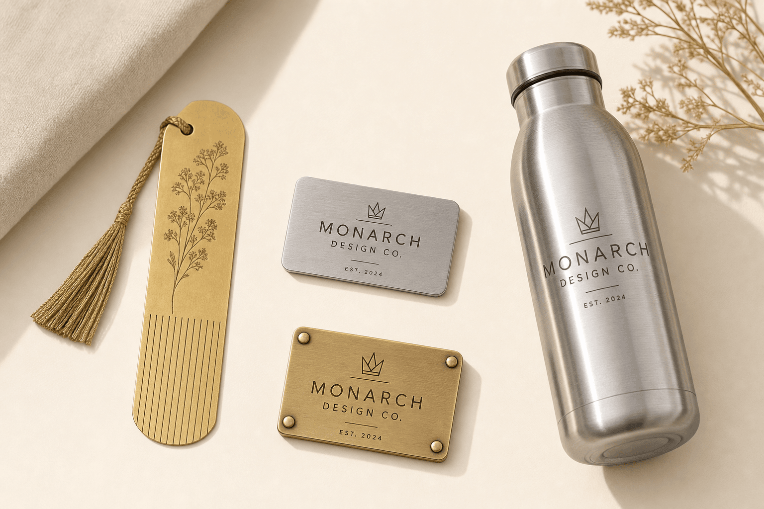 Brass and aluminium nameplates